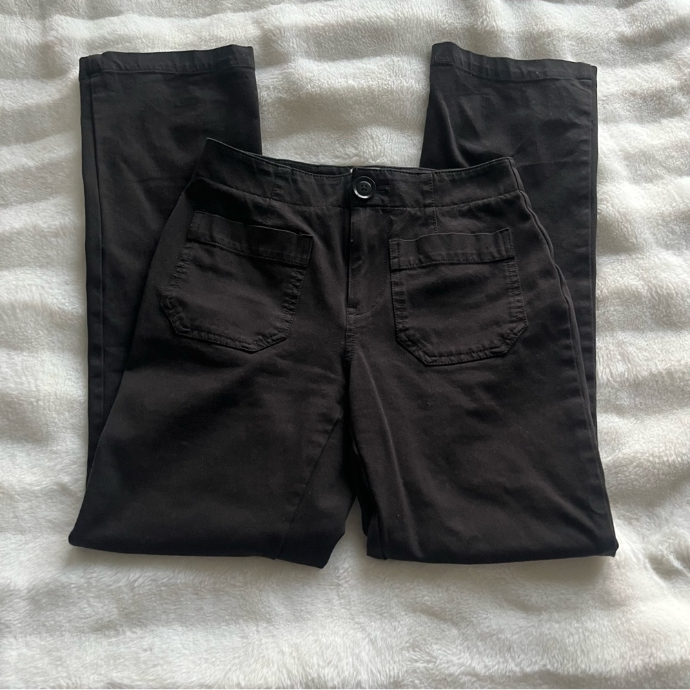 Colette Maeve Anthropologie Stretch Patch Pocket Straight Bootcut Work Pant